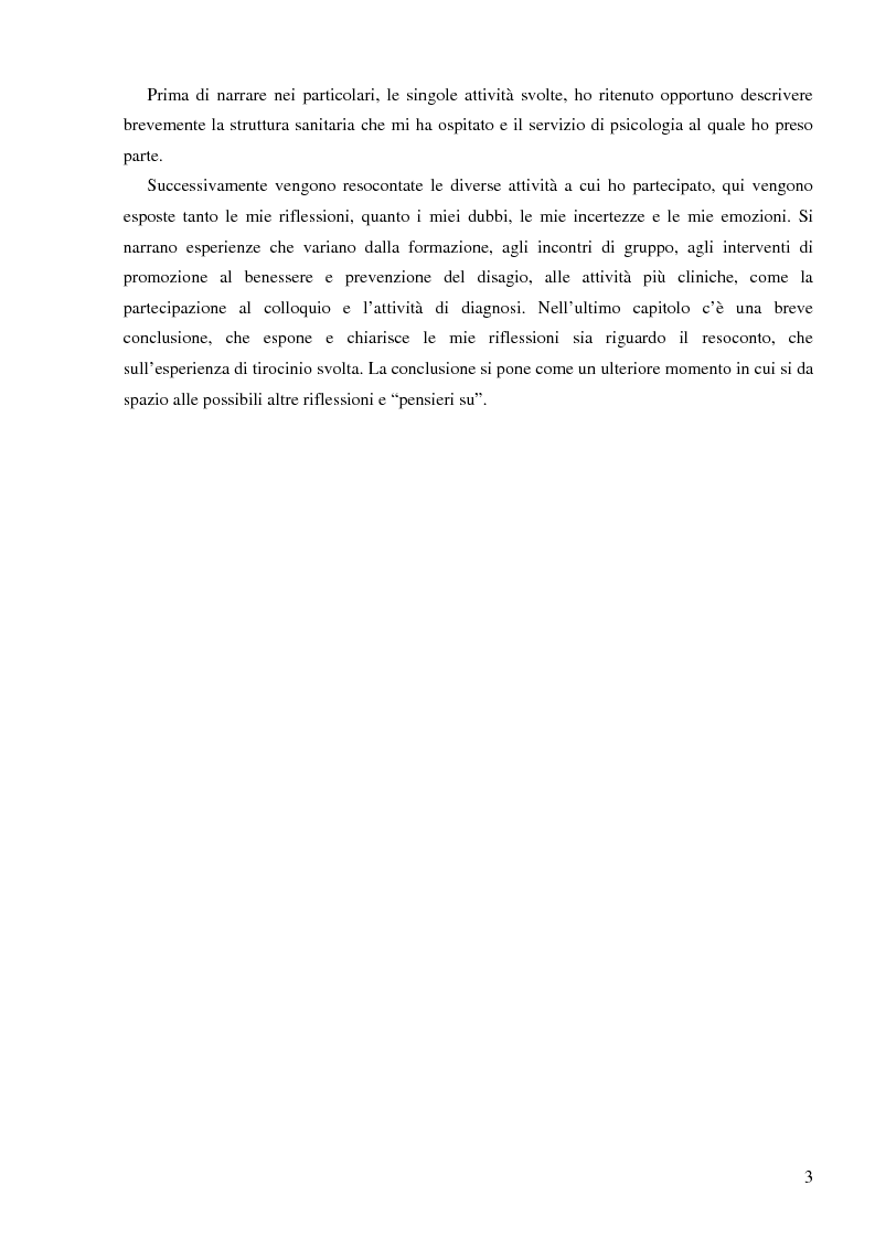 Anteprima della tesi: Resoconto clinico di tiirocinio esperienza nell'ASL di Frosinone, Pagina 2
