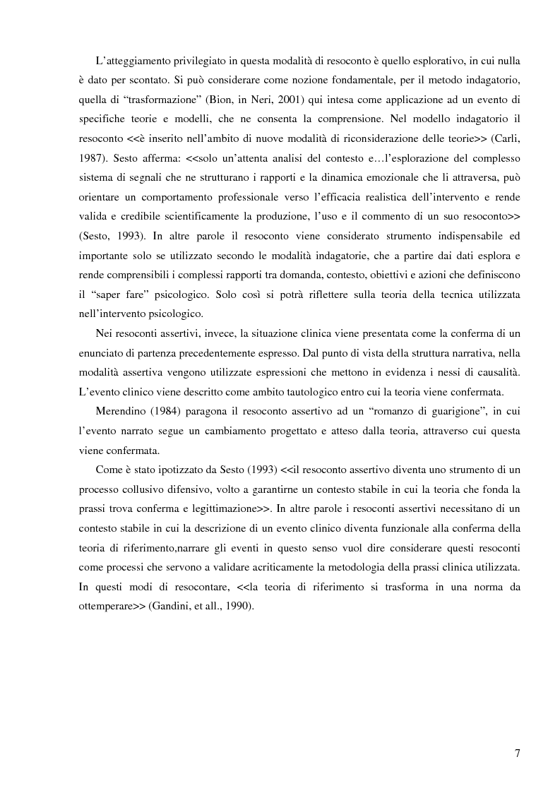 Anteprima della tesi: Resoconto clinico di tiirocinio esperienza nell'ASL di Frosinone, Pagina 6