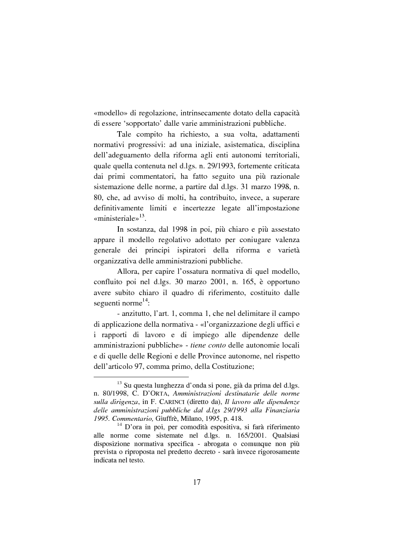 Anteprima della tesi: Il lavoro pubblico locale. Decentramento istituzionale e rapporti ''flessibili''., Pagina 10