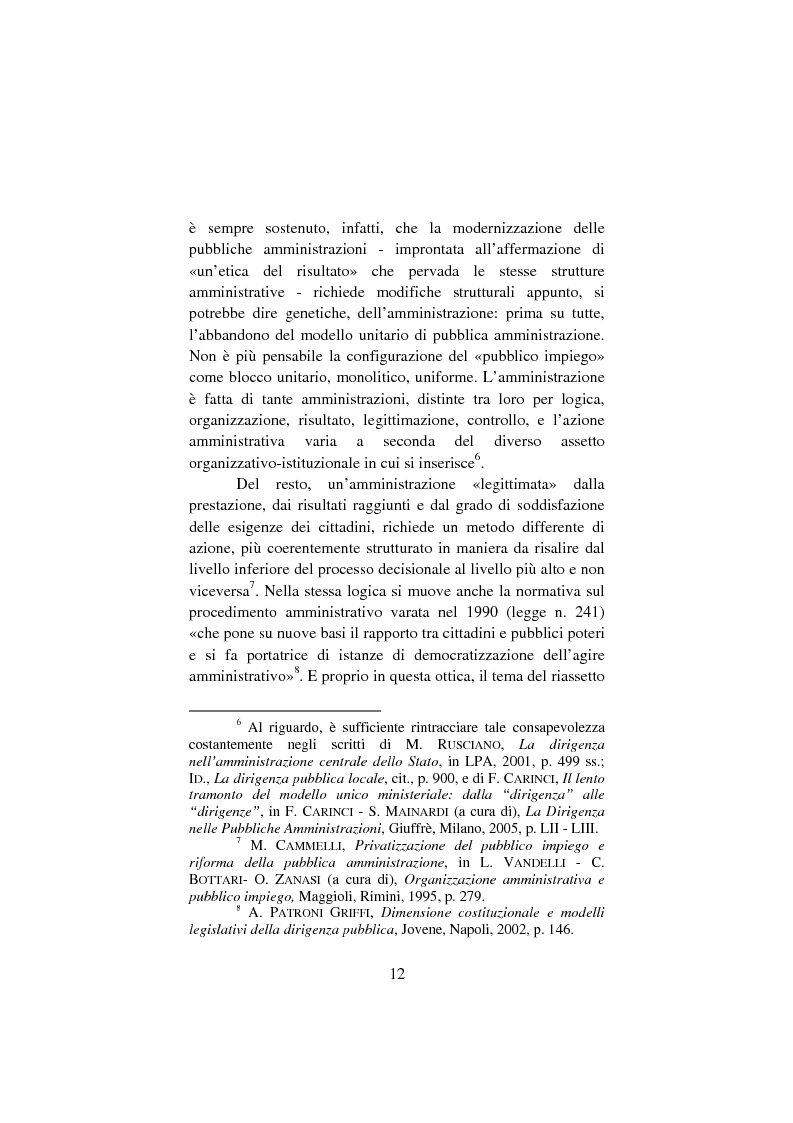 Anteprima della tesi: Il lavoro pubblico locale. Decentramento istituzionale e rapporti ''flessibili''., Pagina 5