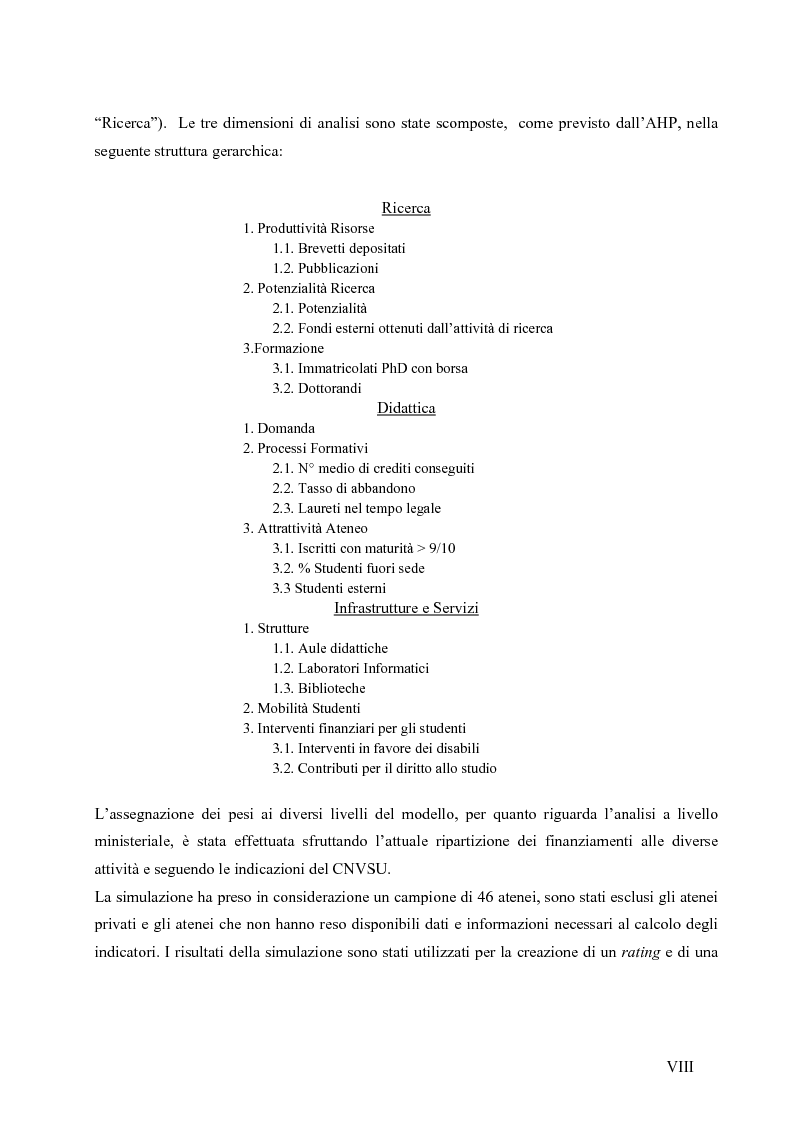 Anteprima della tesi: La valutazione del sistema universitario: un modello di analisi, Pagina 5