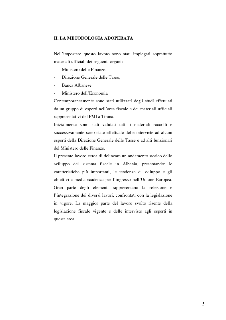 Anteprima della tesi: La politica fiscale albanese e gli obiettivi da raggiungere per entrare nell'Unione europea, Pagina 2