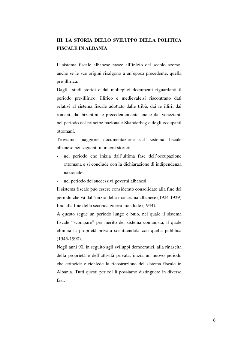 Anteprima della tesi: La politica fiscale albanese e gli obiettivi da raggiungere per entrare nell'Unione europea, Pagina 3