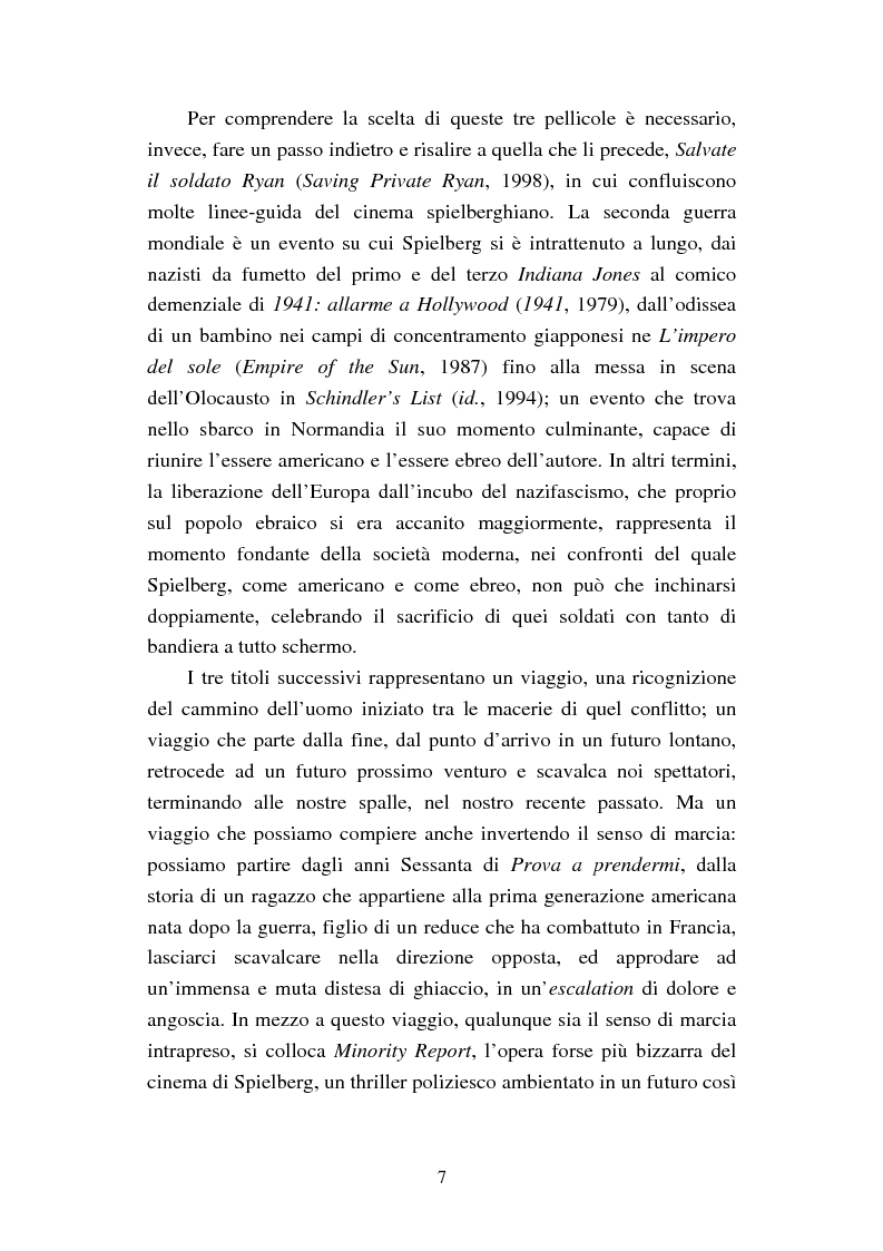Anteprima della tesi: Viaggio alla fine del mondo: il cinema di Steven Spielberg nel terzo millennio, Pagina 3
