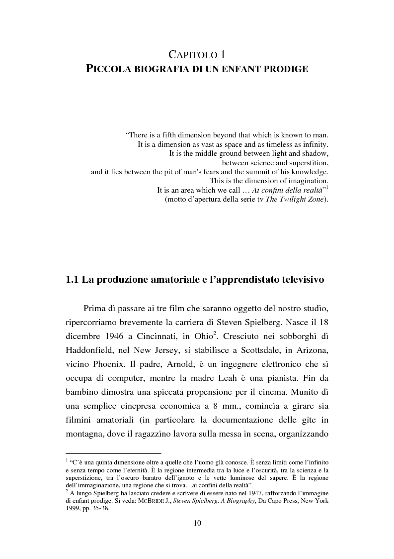 Anteprima della tesi: Viaggio alla fine del mondo: il cinema di Steven Spielberg nel terzo millennio, Pagina 6