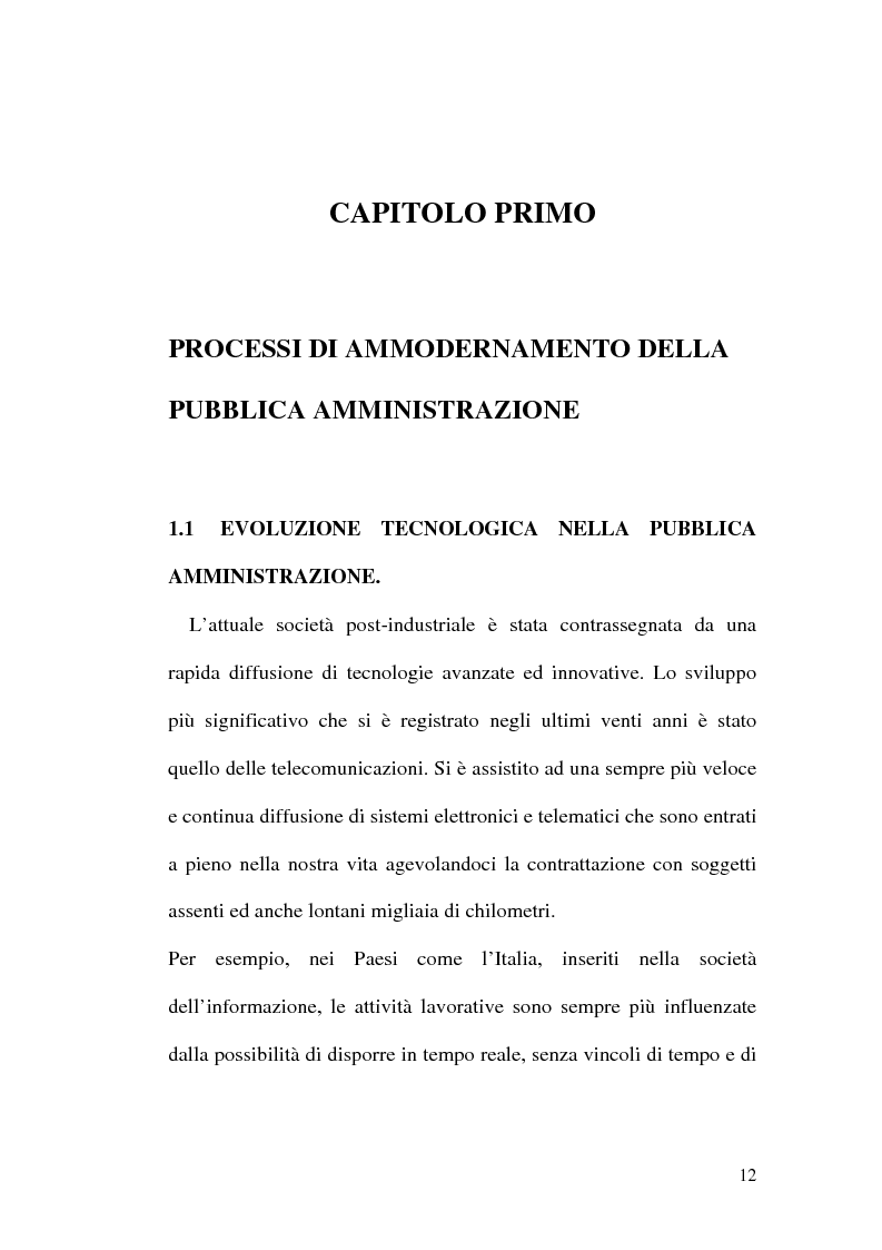 Anteprima della tesi: L'evoluzione della firma digitale: dal documento informatico all'amministrazione digitale, Pagina 10