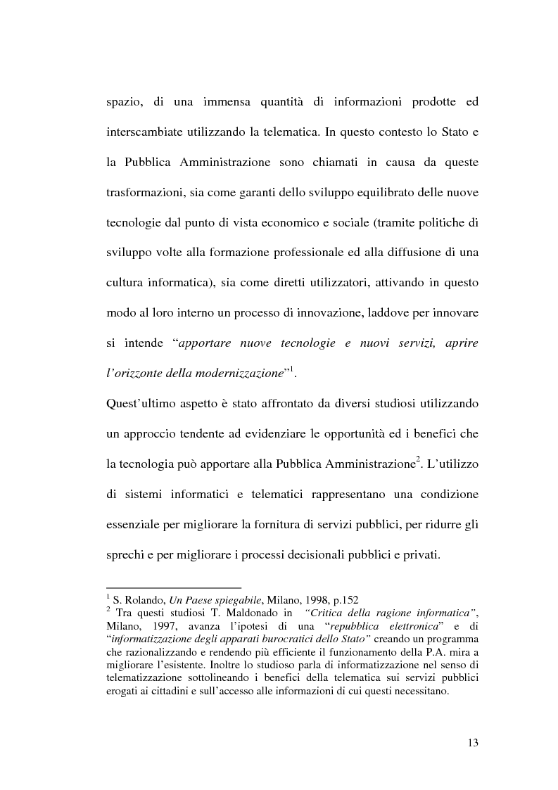 Anteprima della tesi: L'evoluzione della firma digitale: dal documento informatico all'amministrazione digitale, Pagina 11