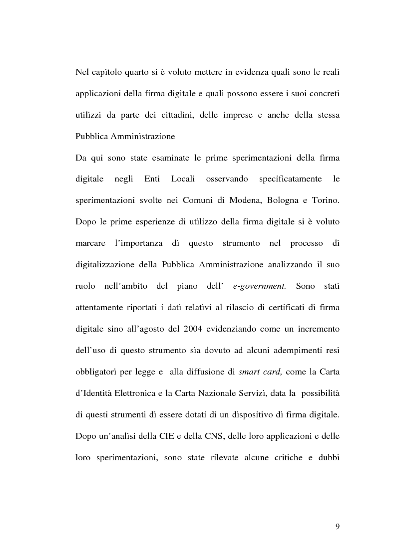 Anteprima della tesi: L'evoluzione della firma digitale: dal documento informatico all'amministrazione digitale, Pagina 7
