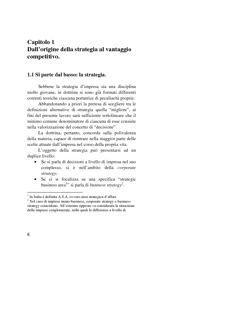 Anteprima della tesi: I vantaggi competitivi di successo: ''il caso Toyota'', Pagina 6