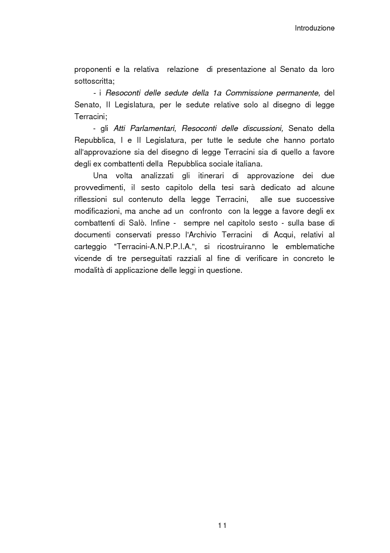 Anteprima della tesi: Il reinserimento dei perseguitati razziali nel secondo dopoguerra. L'itinerario della legge n. 96 del 10 marzo 1955, Pagina 7