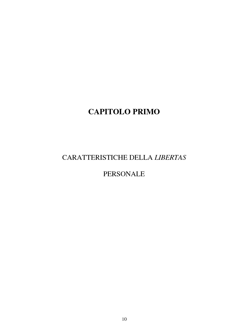 Anteprima della tesi: La LIBERTAS nell'esperienza giuridica romana, Pagina 5