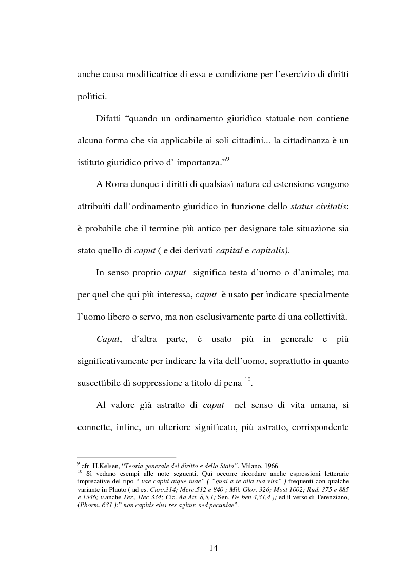 Anteprima della tesi: La LIBERTAS nell'esperienza giuridica romana, Pagina 9