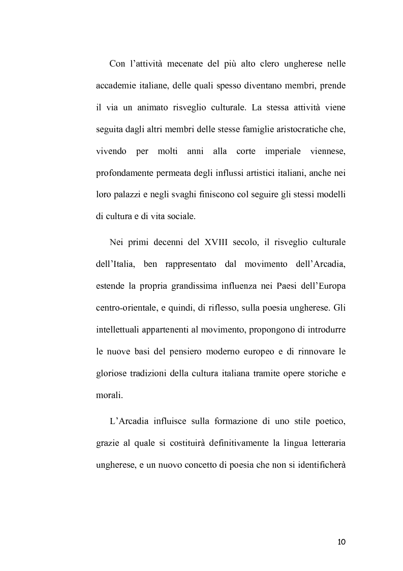 Anteprima della tesi: L'Immagine dell'Italia nella poesia ungherese del primo Novecento, Pagina 10