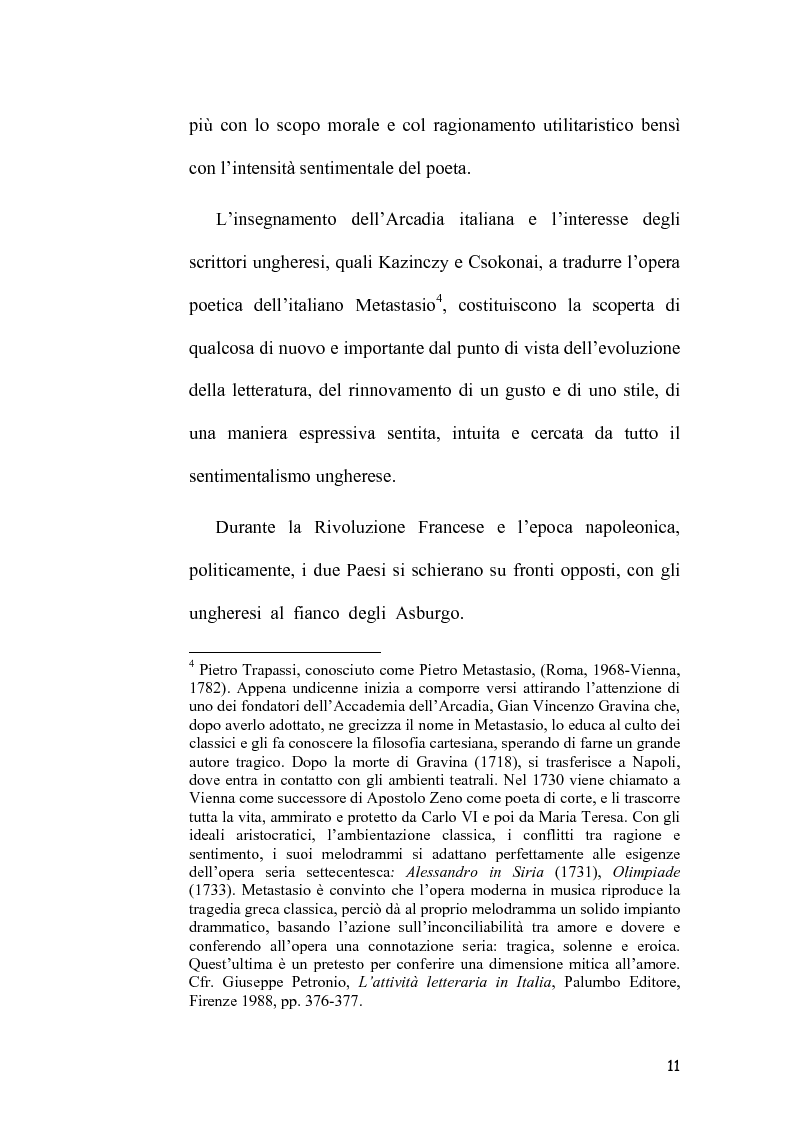 Anteprima della tesi: L'Immagine dell'Italia nella poesia ungherese del primo Novecento, Pagina 11