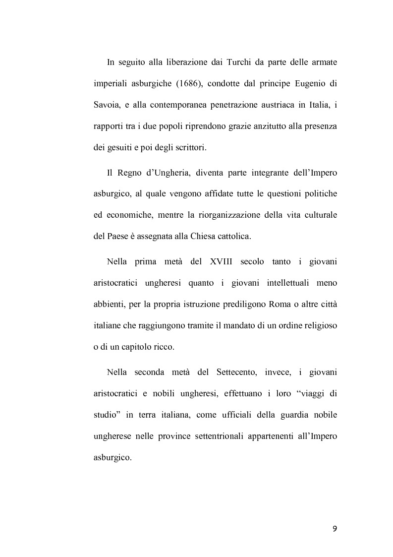 Anteprima della tesi: L'Immagine dell'Italia nella poesia ungherese del primo Novecento, Pagina 9