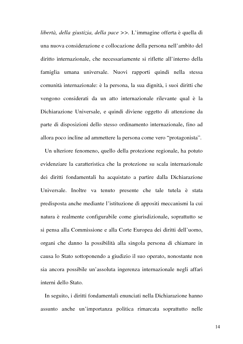 Anteprima della tesi: Tortura e Punizioni o Trattamenti crudeli, inumani e degradanti, Pagina 14