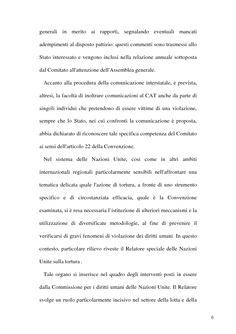 Anteprima della tesi: Tortura e Punizioni o Trattamenti crudeli, inumani e degradanti, Pagina 6
