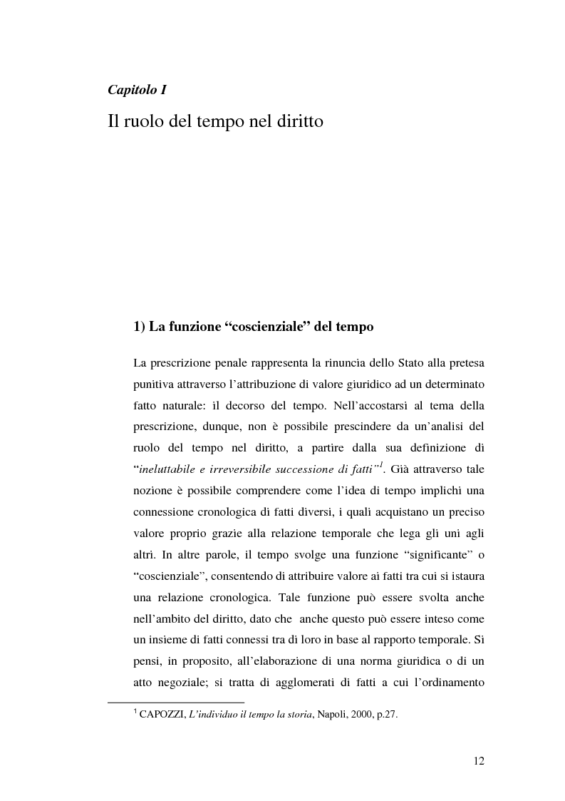 Anteprima della tesi: La prescrizione del reato, Pagina 6