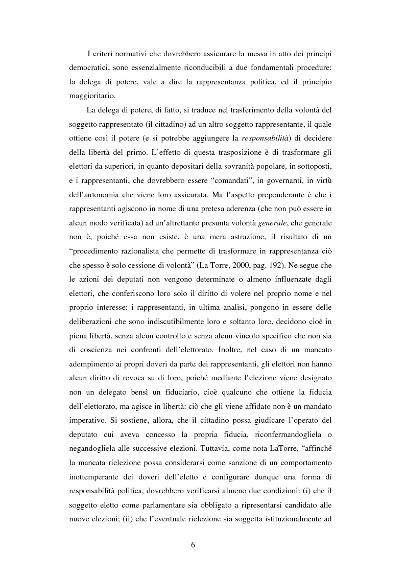 Anteprima della tesi: Per una democrazia radicale: da metodo a ideale normativo, Pagina 5