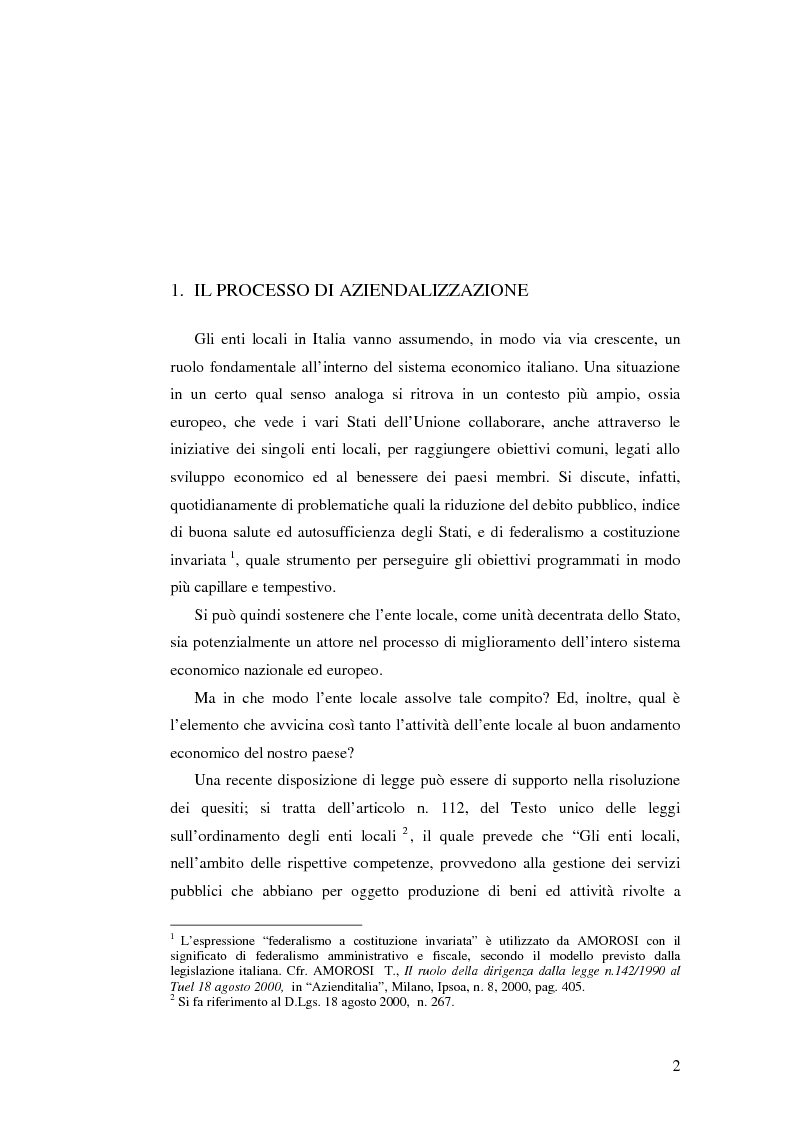 Anteprima della tesi: Le rilevazioni di costo nelle aziende di igiene urbana. Il caso Quadrifoglio S.p.A., Pagina 5