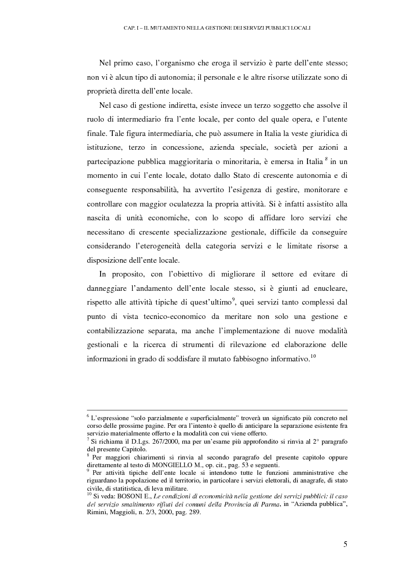 Anteprima della tesi: Le rilevazioni di costo nelle aziende di igiene urbana. Il caso Quadrifoglio S.p.A., Pagina 8