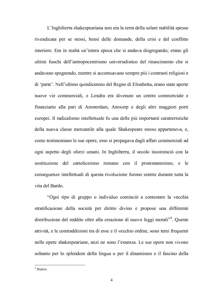 Anteprima della tesi: ''Othello'': dal testo shakespeariano all'immagine cinematografica, Pagina 3