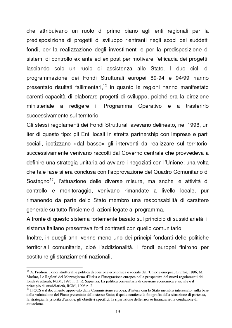 Anteprima della tesi: La Programmazione Territoriale: il caso del Cilento, Pagina 11