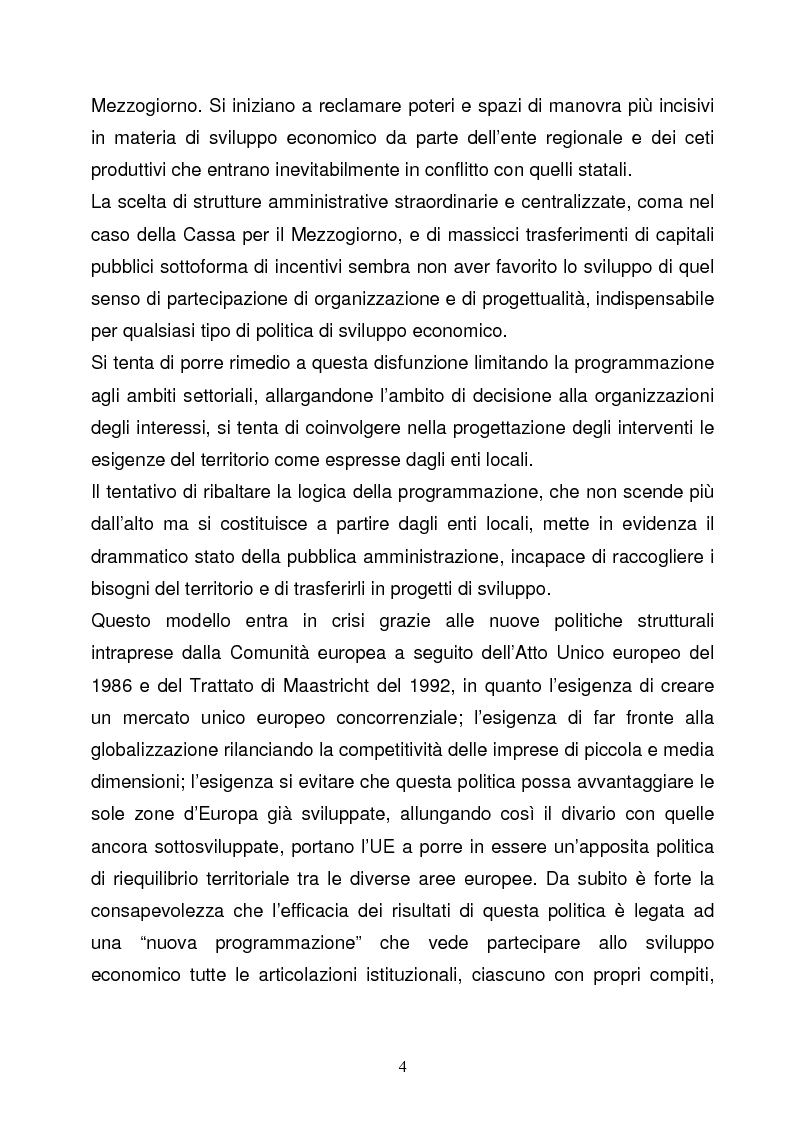 Anteprima della tesi: La Programmazione Territoriale: il caso del Cilento, Pagina 2