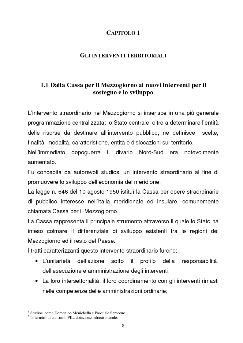Anteprima della tesi: La Programmazione Territoriale: il caso del Cilento, Pagina 6
