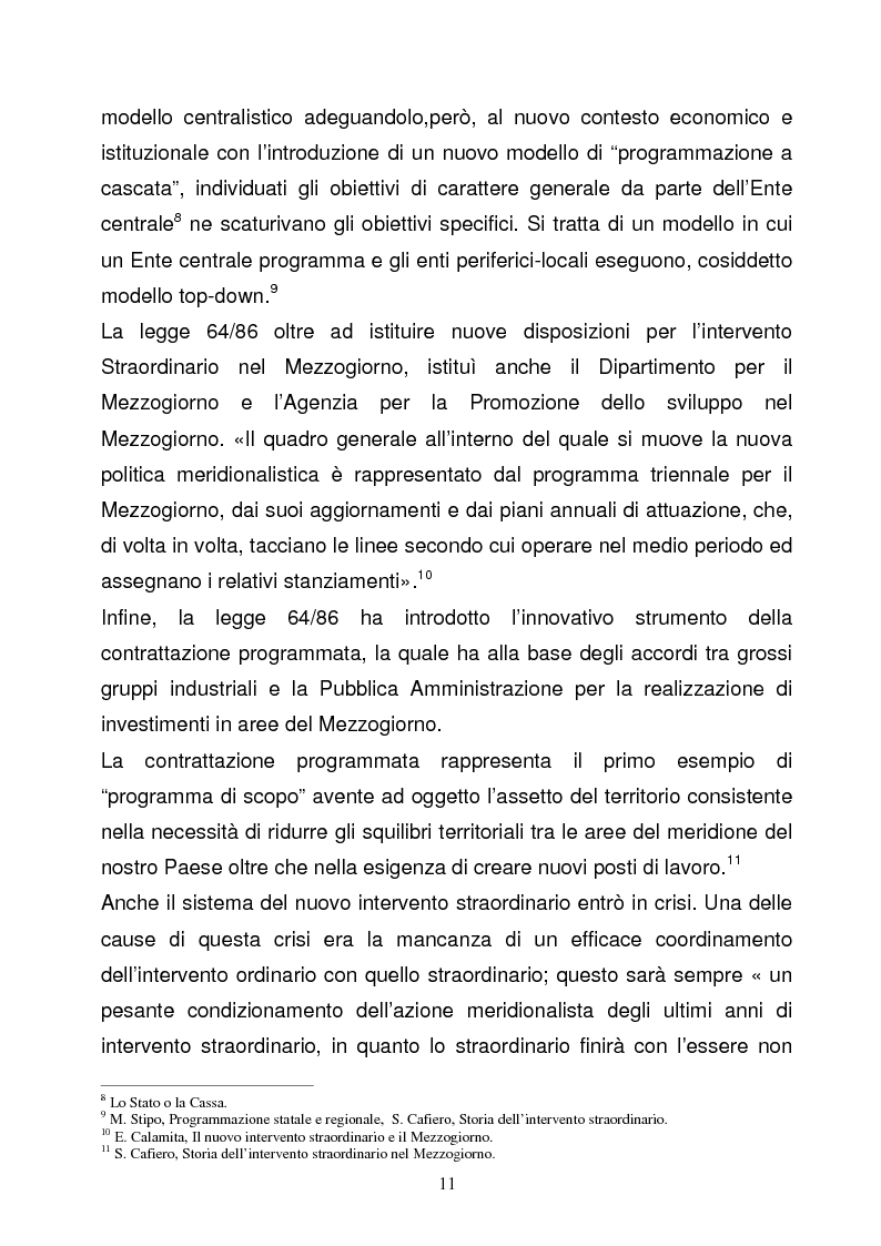 Anteprima della tesi: La Programmazione Territoriale: il caso del Cilento, Pagina 9