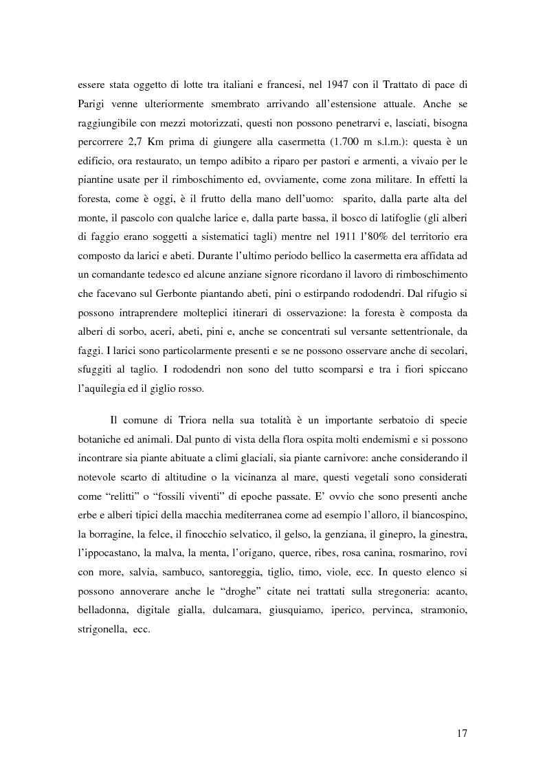 Anteprima della tesi: ''Triora e il Paese delle Streghe'' Vita e mutamenti di un borgo dell'estremo ponente ligure, Pagina 15