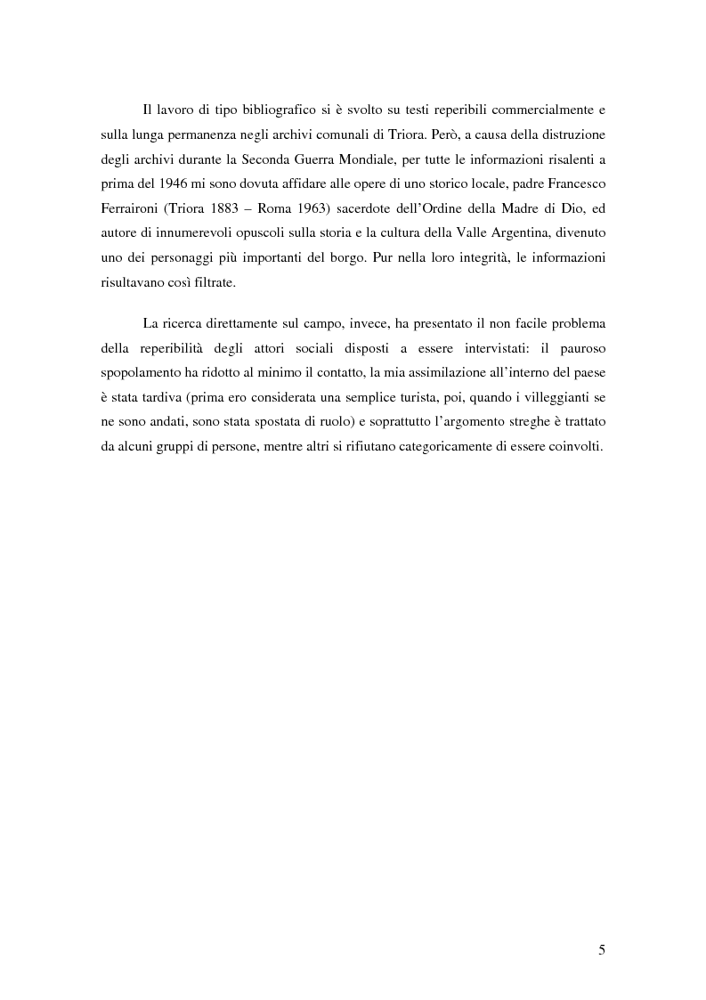 Anteprima della tesi: ''Triora e il Paese delle Streghe'' Vita e mutamenti di un borgo dell'estremo ponente ligure, Pagina 3