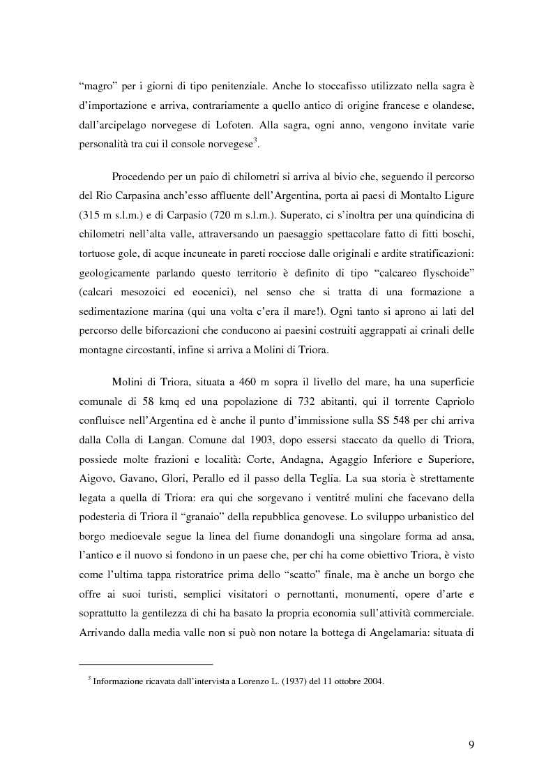 Anteprima della tesi: ''Triora e il Paese delle Streghe'' Vita e mutamenti di un borgo dell'estremo ponente ligure, Pagina 7