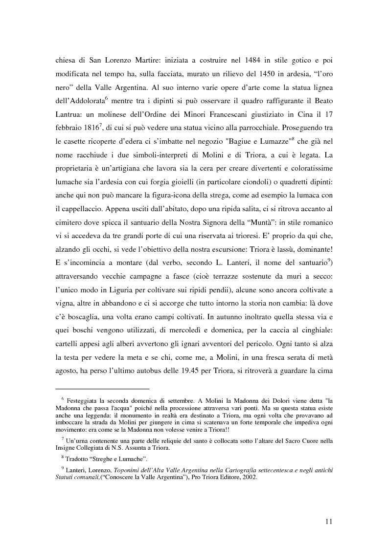 Anteprima della tesi: ''Triora e il Paese delle Streghe'' Vita e mutamenti di un borgo dell'estremo ponente ligure, Pagina 9