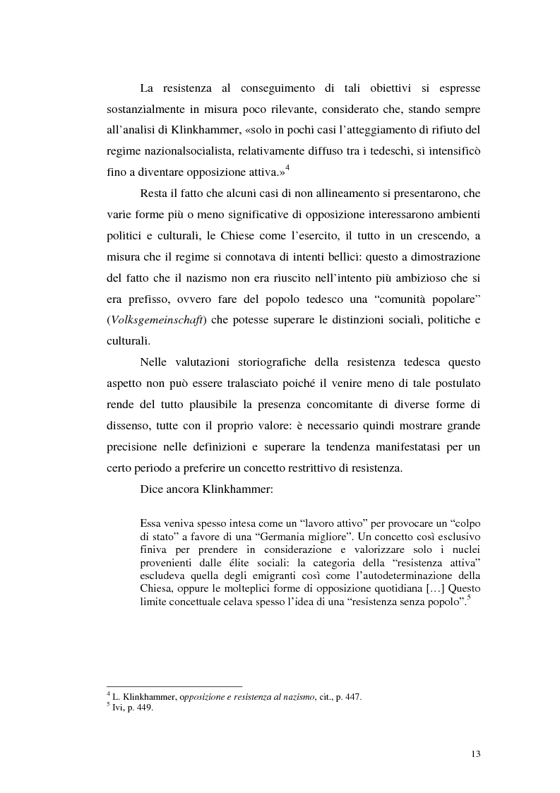 Anteprima della tesi: La resistenza militare al nazismo nella storiografia tedesca, Pagina 11