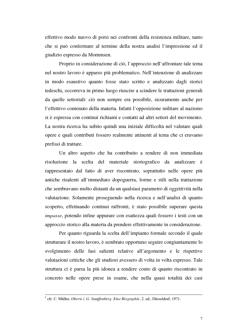 Anteprima della tesi: La resistenza militare al nazismo nella storiografia tedesca, Pagina 5