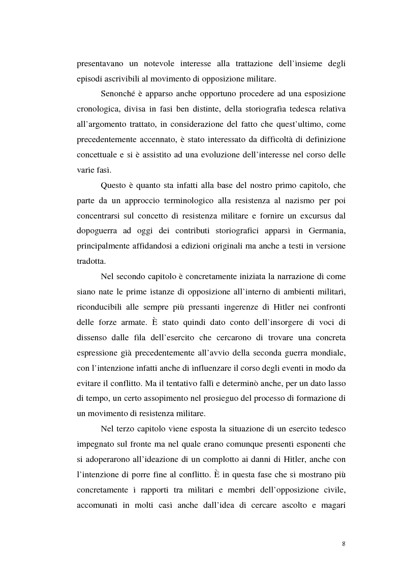 Anteprima della tesi: La resistenza militare al nazismo nella storiografia tedesca, Pagina 6
