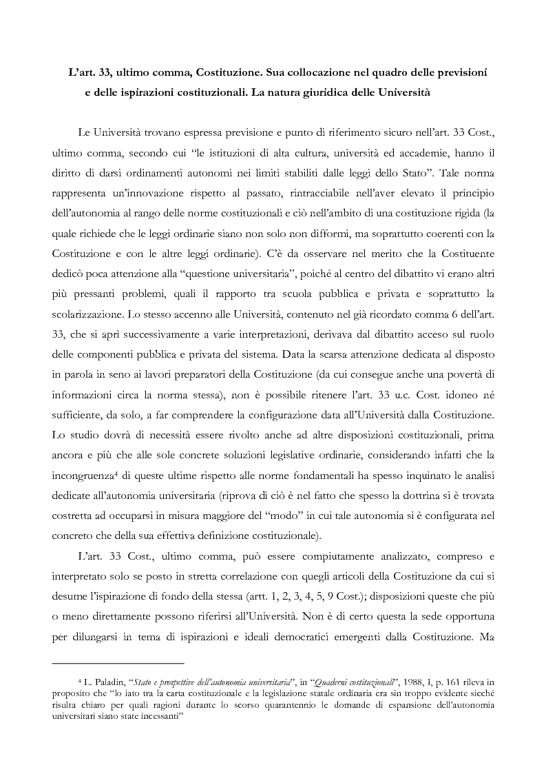 Anteprima della tesi: L'autonomia finanziaria e contabile delle Università. Un caso pratico: il Politecnico di Milano, Pagina 5