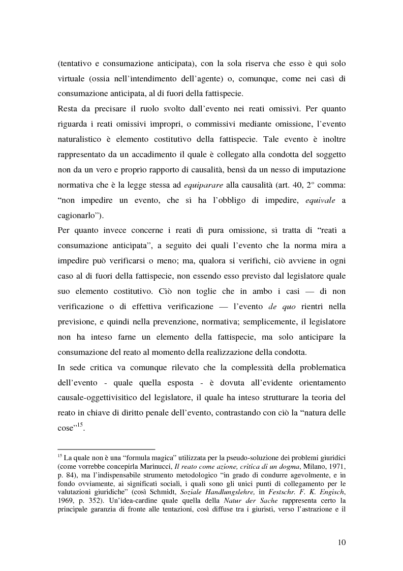 Anteprima della tesi: I delitti aggravati dall'evento, Pagina 10