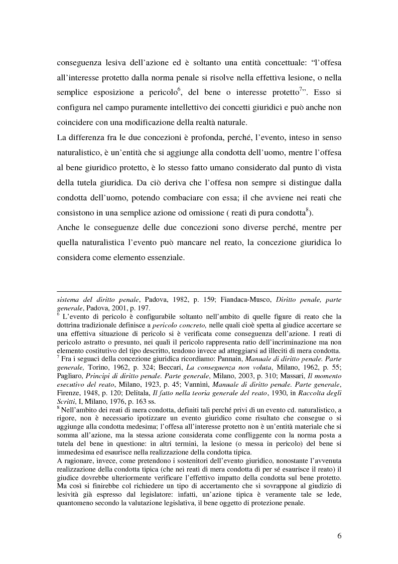 Anteprima della tesi: I delitti aggravati dall'evento, Pagina 6
