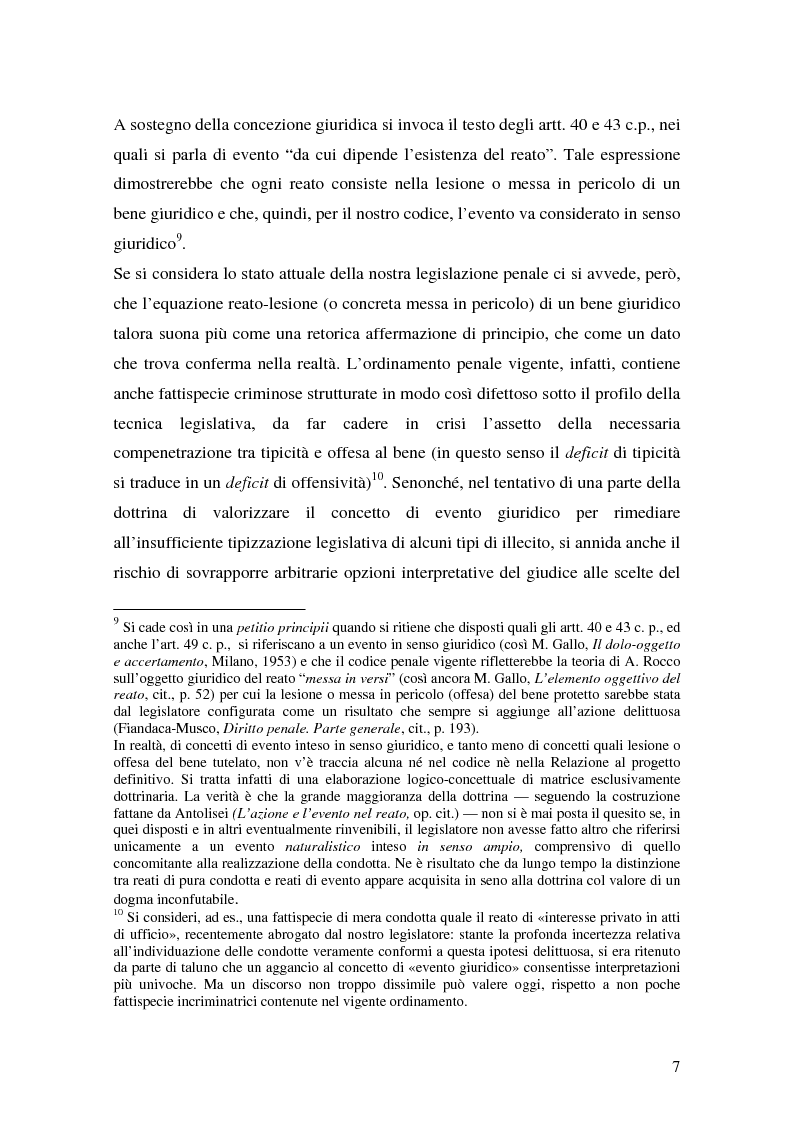 Anteprima della tesi: I delitti aggravati dall'evento, Pagina 7