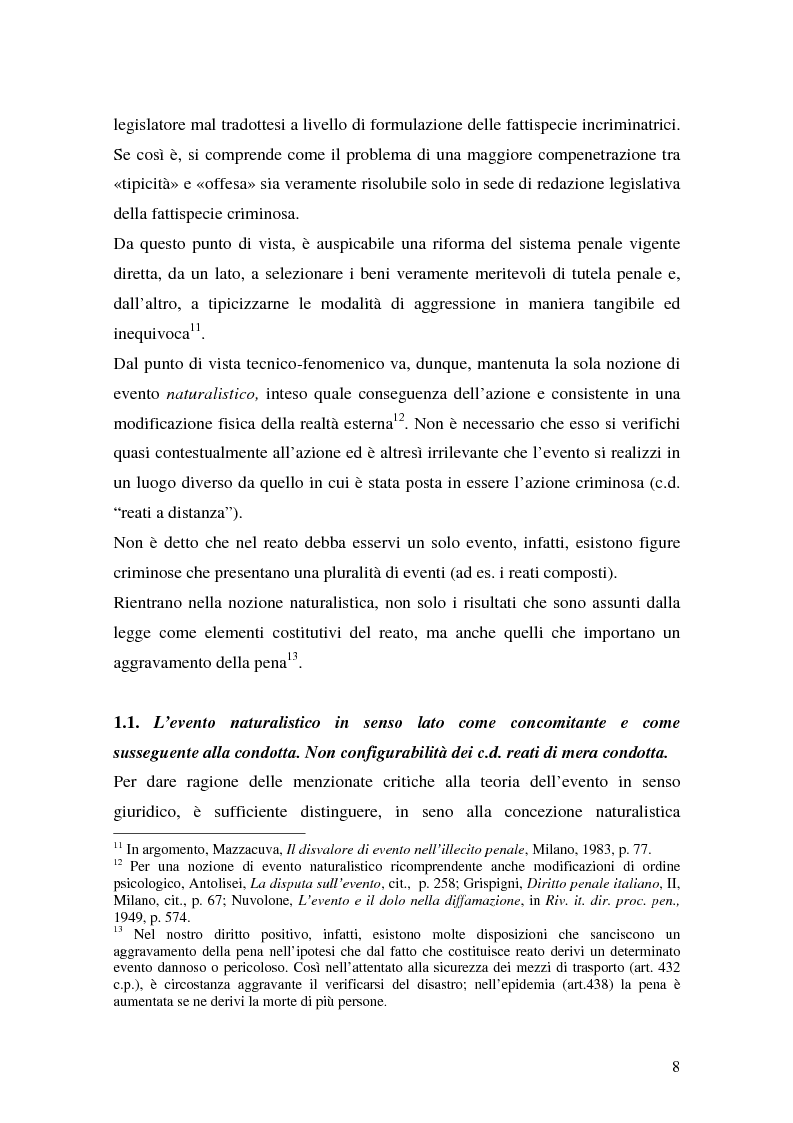 Anteprima della tesi: I delitti aggravati dall'evento, Pagina 8