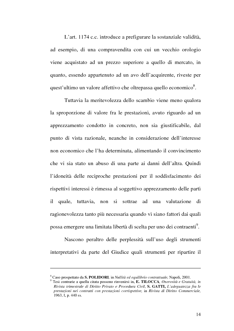 Anteprima della tesi: Equilibrio tra le prestazioni e giustizia nel contratto - Riflessioni intorno all’art. 7 del D.lgs. n. 231 del 2002, Pagina 11