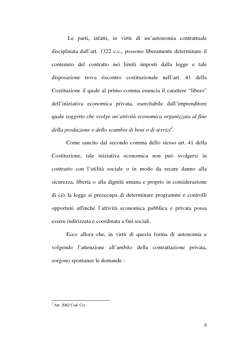 Anteprima della tesi: Equilibrio tra le prestazioni e giustizia nel contratto - Riflessioni intorno all’art. 7 del D.lgs. n. 231 del 2002, Pagina 3