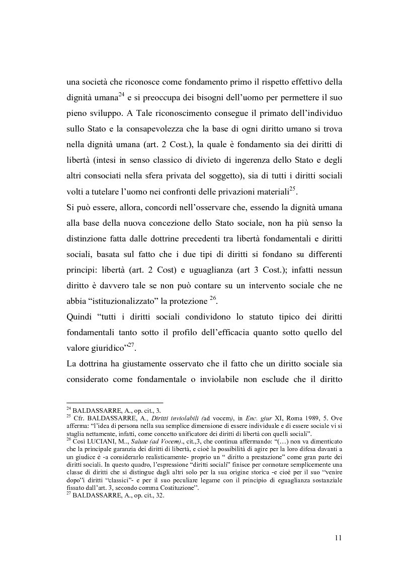 Anteprima della tesi: La salute come diritto fondamentale e interesse collettivo, Pagina 11