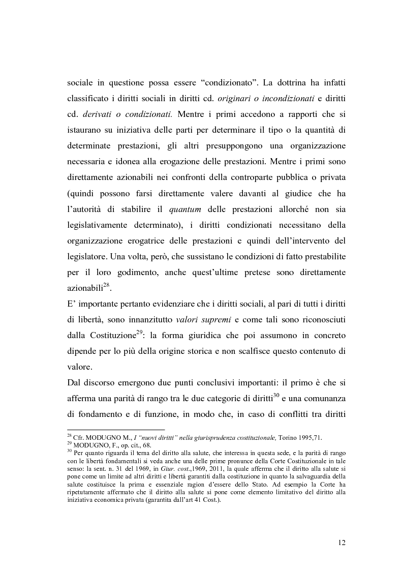 Anteprima della tesi: La salute come diritto fondamentale e interesse collettivo, Pagina 12