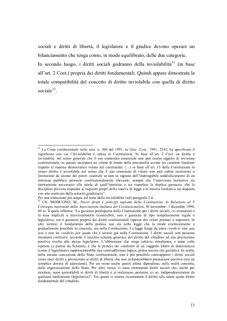 Anteprima della tesi: La salute come diritto fondamentale e interesse collettivo, Pagina 13