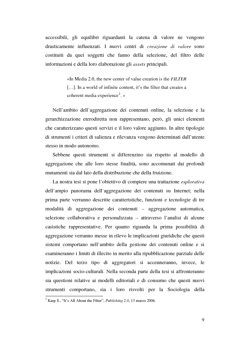 Anteprima della tesi: Modelli e geometrie dei contenuti della rete, Pagina 4