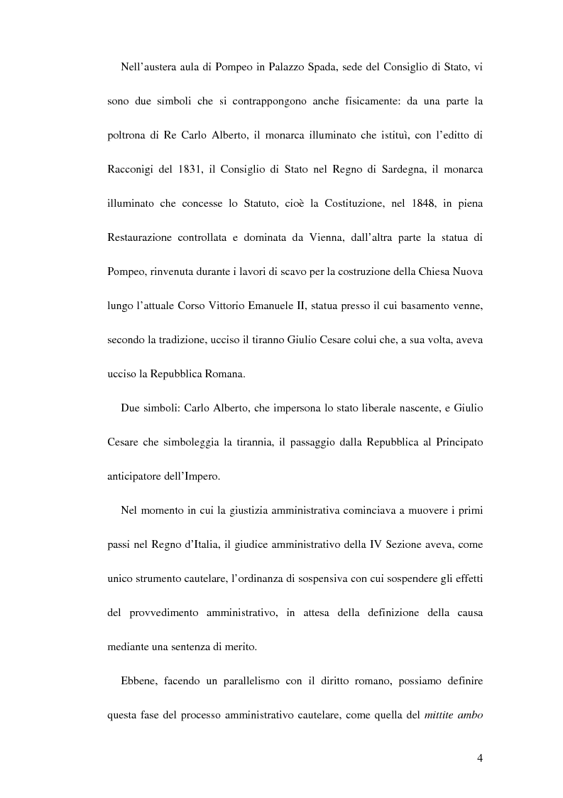 Anteprima della tesi: Le ordinanze cautelari atipiche nel nuovo processo amministrativo, Pagina 3