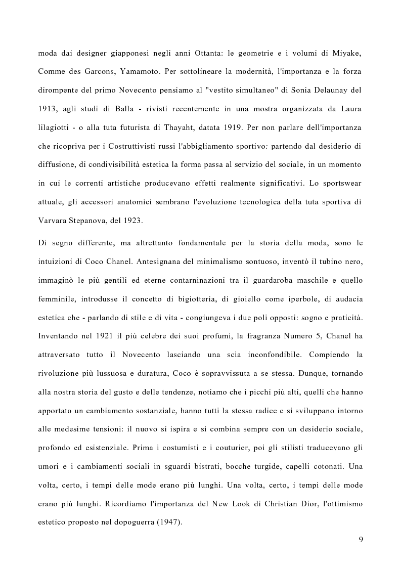 Anteprima della tesi: Le politiche di marketing nel settore moda, Pagina 6